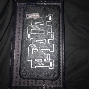 Prada Black Saffiano iPhone 7 Plus Case